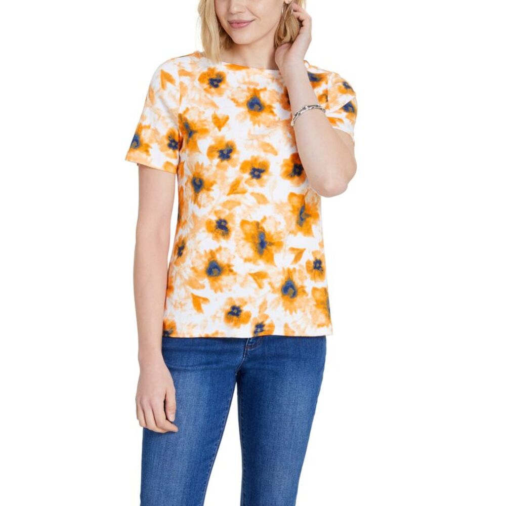 Charter Club Cotton Floral Print Top